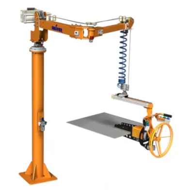 Handhabungs-Manipulator fuer Blechplatten - Metallplatten und Stahlplatten